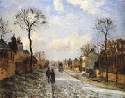 The Road to Louveciennes Camille Pissarro